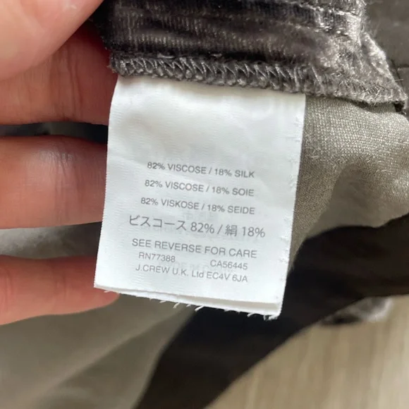 Madewell Silk Blend Velvet Choker Mock Neck Top Lavender Taupe Size Small - Picture 7 of 9